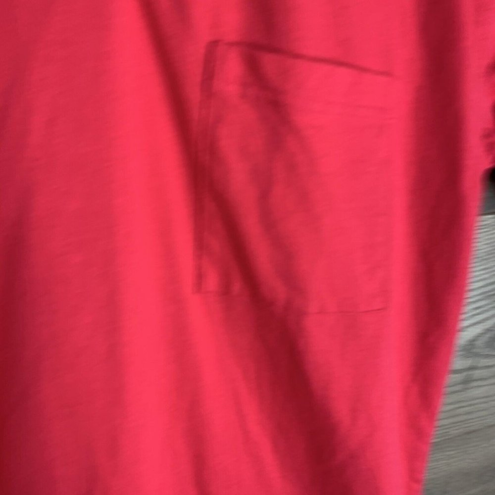 Scandia Woods Men's Basic V-Neck S/S Pocket T-Shirt Red Med - Picture 3 of 7